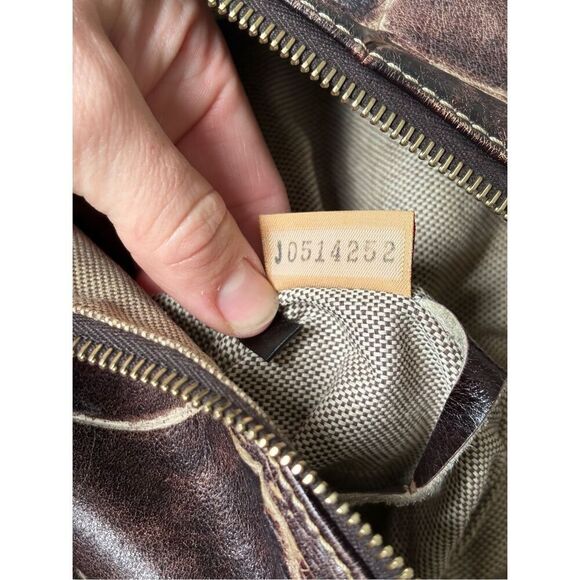 Dooney & Bourke Dillen Croc Embossed Brown Large Tote Bag Tote Shoulder Bag - Picture 5 of 15